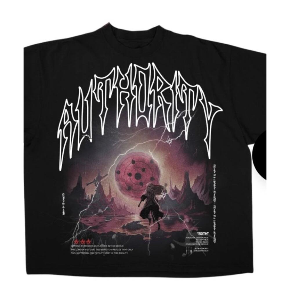 RUDE‎ AUTHORITY X NARUTO “TSUKUYOMI” OVERSIZED TEE Large